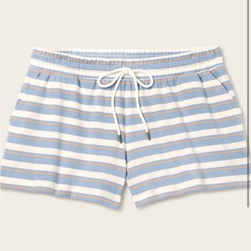 Parke x Target Small Blue High-Rise drawstring knit pull on shorts NWT